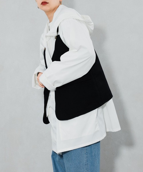 kutir（クティール）の「ミリタリーベスト（ベスト・レディース・ブラック/カーキ・FREE）」の5枚目の写真