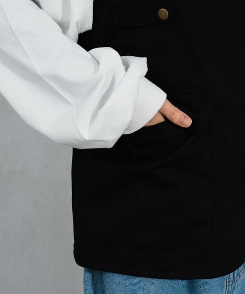 kutir（クティール）の「ミリタリーベスト（ベスト・レディース・ブラック/カーキ・FREE）」の4枚目の写真