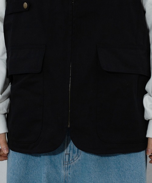 kutir（クティール）の「ミリタリーベスト（ベスト・レディース・ブラック/カーキ・FREE）」の12枚目の写真