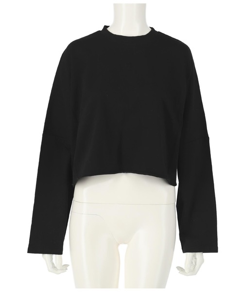 ANAP（アナップ）の「クロップドロングTシャツ（Tシャツ/カットソー・レディース・ブラック/オフホワイト/ライトベージュ・FREE）」の5枚目の写真