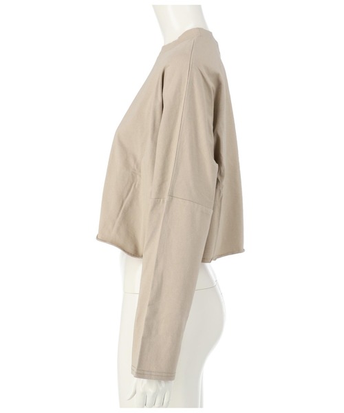 ANAP（アナップ）の「クロップドロングTシャツ（Tシャツ/カットソー・レディース・ブラック/オフホワイト/ライトベージュ・FREE）」の7枚目の写真