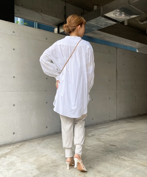 DouDou（ドゥドゥ）の「カットジョグパンツ（その他パンツ・レディース・ブラック/ベージュ・FREE）」の18枚目の写真