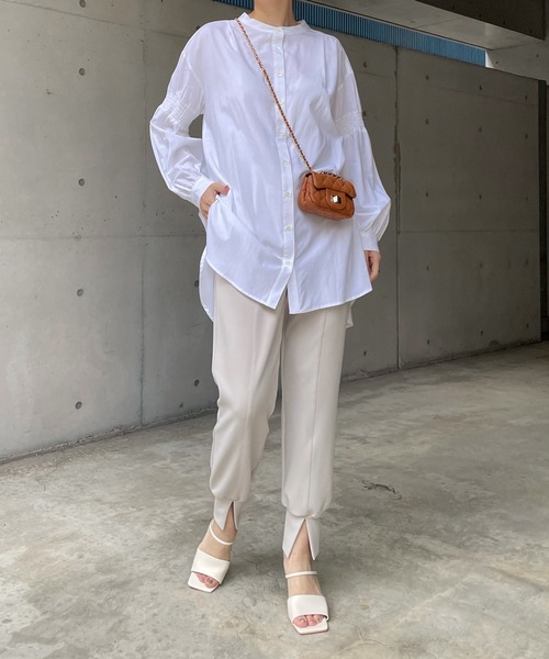 DouDou（ドゥドゥ）の「カットジョグパンツ（その他パンツ・レディース・ブラック/ベージュ・FREE）」の15枚目の写真