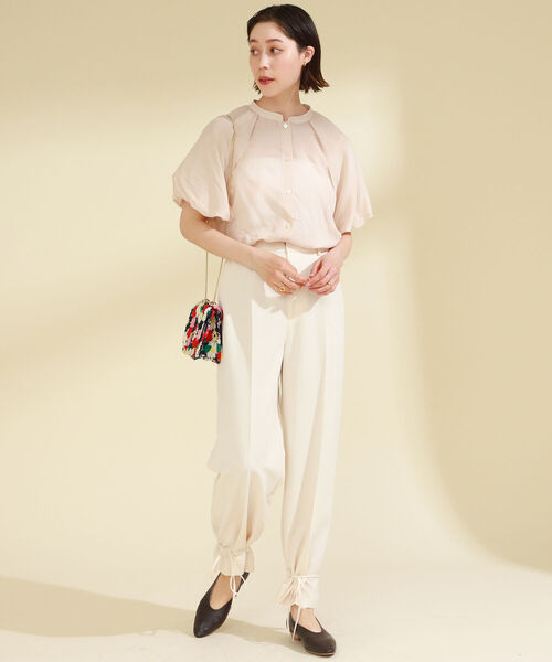 Ray BEAMS（レイビームス）の「Ray BEAMS / スソシボリ パンツ（その他パンツ・レディース・ホワイト系その他6/クリーム・0/1）」の5枚目の写真