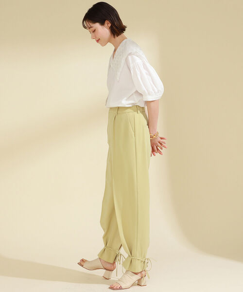 Ray BEAMS（レイビームス）の「Ray BEAMS / スソシボリ パンツ（その他パンツ・レディース・ホワイト系その他6/クリーム・0/1）」の11枚目の写真