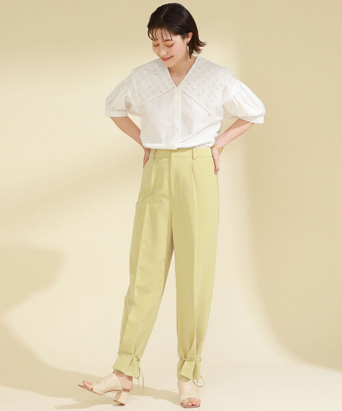 Ray BEAMS（レイビームス）の「Ray BEAMS / スソシボリ パンツ（その他パンツ・レディース・ホワイト系その他6/クリーム・0/1）」の12枚目の写真