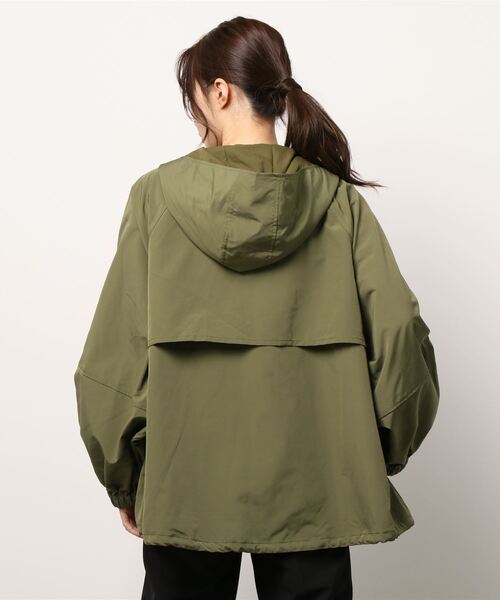 Samansa Mos2（サマンサ モスモス）の「ボリューム袖マウンテンパーカー（マウンテンパーカー・レディース・イエロー/カーキ/ネイビー/ベージュ/ピンク・ﾌﾘ-）」の6枚目の写真