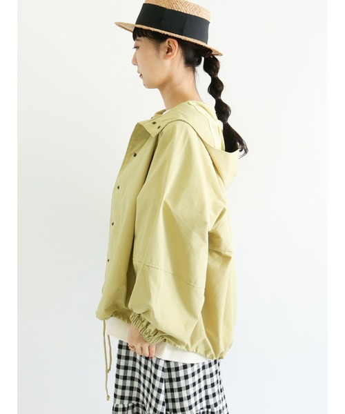 Samansa Mos2（サマンサ モスモス）の「ボリューム袖マウンテンパーカー（マウンテンパーカー・レディース・イエロー/カーキ/ネイビー/ベージュ/ピンク・ﾌﾘ-）」の14枚目の写真