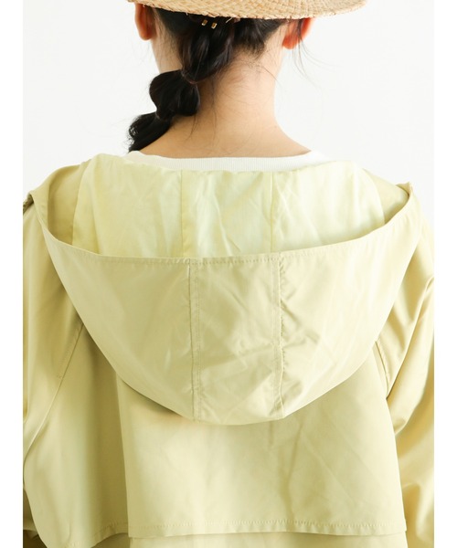 Samansa Mos2（サマンサ モスモス）の「ボリューム袖マウンテンパーカー（マウンテンパーカー・レディース・イエロー/カーキ/ネイビー/ベージュ/ピンク・ﾌﾘ-）」の9枚目の写真