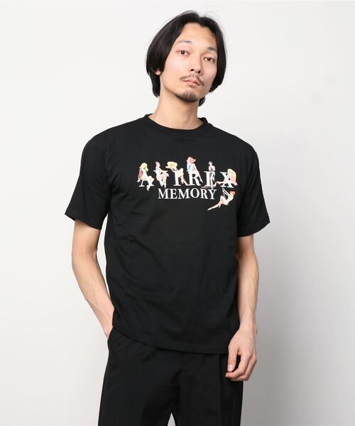 AVIREX（アヴィレックス）の「ガールズ＆ロゴ Tシャツ/GIRLS & LOGO T-SHIRT（Tシャツ/カットソー・レディース・ライトグレー/ブラック/ライトピンク/ホワイト・MEDIUM/LARGE/X-LARGE）」の2枚目の写真