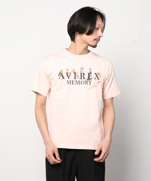 AVIREX（アヴィレックス）の「ガールズ＆ロゴ Tシャツ/GIRLS & LOGO T-SHIRT（Tシャツ/カットソー・レディース・ライトグレー/ブラック/ライトピンク/ホワイト・MEDIUM/LARGE/X-LARGE）」の14枚目の写真