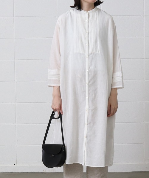 yuni（ユニ　）の「sushi boil pintuck banded coll（ワンピース・レディース・ホワイト/パープル/グリーン/その他・FREE）」の15枚目の写真