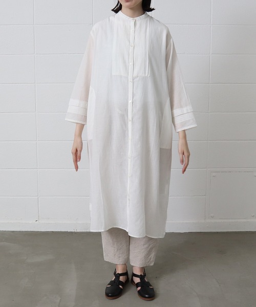 yuni（ユニ　）の「sushi boil pintuck banded coll（ワンピース・レディース・ホワイト/パープル/グリーン/その他・FREE）」の9枚目の写真