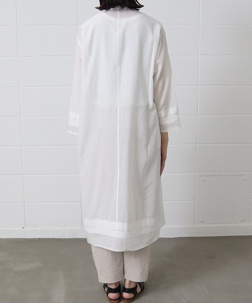 yuni（ユニ　）の「sushi boil pintuck banded coll（ワンピース・レディース・ホワイト/パープル/グリーン/その他・FREE）」の19枚目の写真