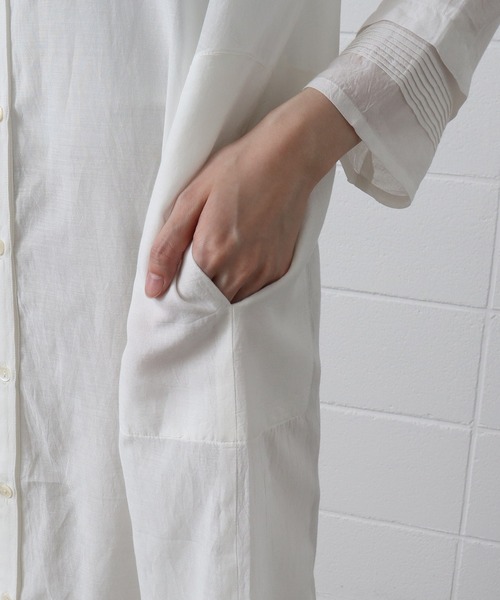 yuni（ユニ　）の「sushi boil pintuck banded coll（ワンピース・レディース・ホワイト/パープル/グリーン/その他・FREE）」の13枚目の写真