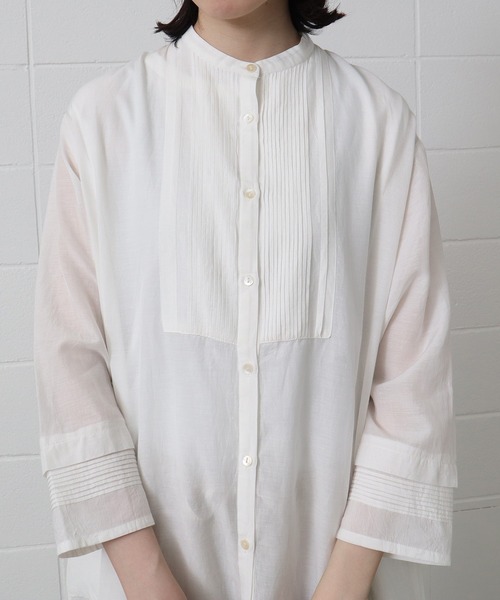 yuni（ユニ　）の「sushi boil pintuck banded coll（ワンピース・レディース・ホワイト/パープル/グリーン/その他・FREE）」の22枚目の写真