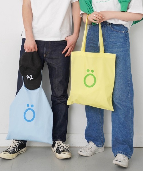 omom sot（オムオムソット）の「トート プリント オリジナルカラー omom sot（トートバッグ・レディース・サックスブルー/イエロー・F）」の16枚目の写真