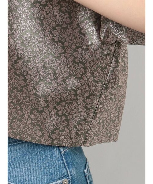 EVRIS（エヴリス）の「ジャガードショートレングスシャツ（シャツ/ブラウス・レディース・カーキ/ブラック・FREE）」の18枚目の写真