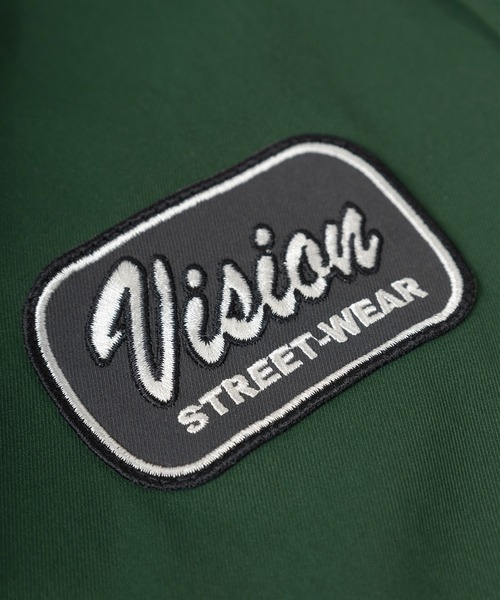 VISION STREET WEAR（ヴィジョンストリートウェア）の「【VISION STREET  WEAR/ヴィジョンストリートウェア】 ビッグシルエット クレリックワッペンシャツ/半袖シャツ（シャツ/ブラウス・レディース・アイボリー/グリーン/チャコールグレー・M/XL/L）」の8枚目の写真