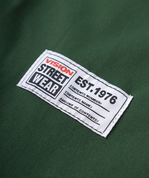 VISION STREET WEAR（ヴィジョンストリートウェア）の「【VISION STREET  WEAR/ヴィジョンストリートウェア】 ビッグシルエット クレリックワッペンシャツ/半袖シャツ（シャツ/ブラウス・レディース・アイボリー/グリーン/チャコールグレー・M/XL/L）」の9枚目の写真