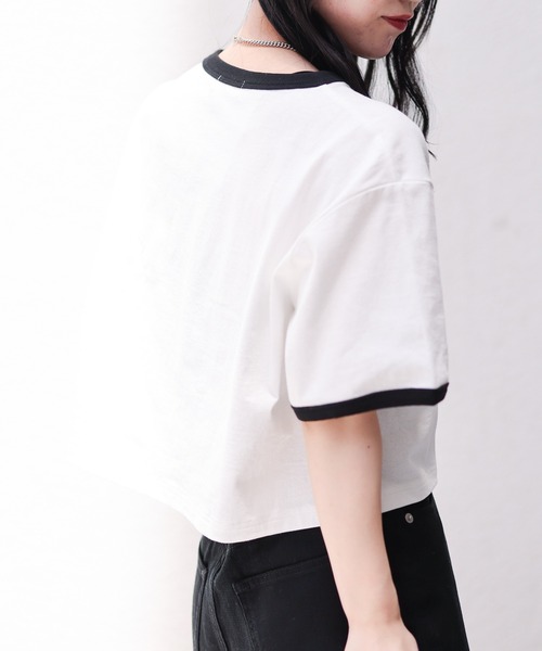 WEGO（ウィゴー）の「WEGO/グラフィックショートリンガーT（Tシャツ/カットソー・レディース・ホワイト/グリーン/ブラック系その他/その他2/グリーン系その他/その他1/その他3/その他4/その他5・SMALL/MEDIUM）」の17枚目の写真