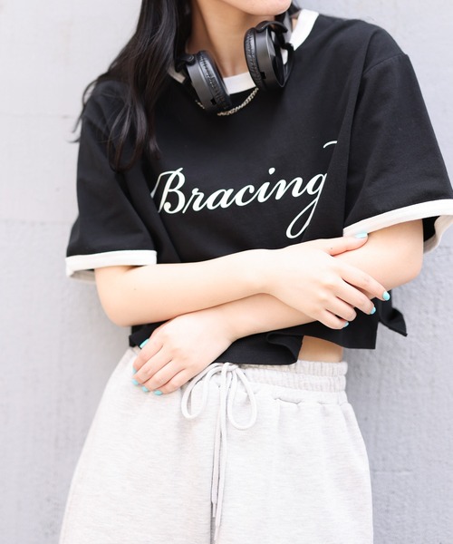 WEGO（ウィゴー）の「WEGO/グラフィックショートリンガーT（Tシャツ/カットソー・レディース・ホワイト/グリーン/ブラック系その他/その他2/グリーン系その他/その他1/その他3/その他4/その他5・SMALL/MEDIUM）」の15枚目の写真