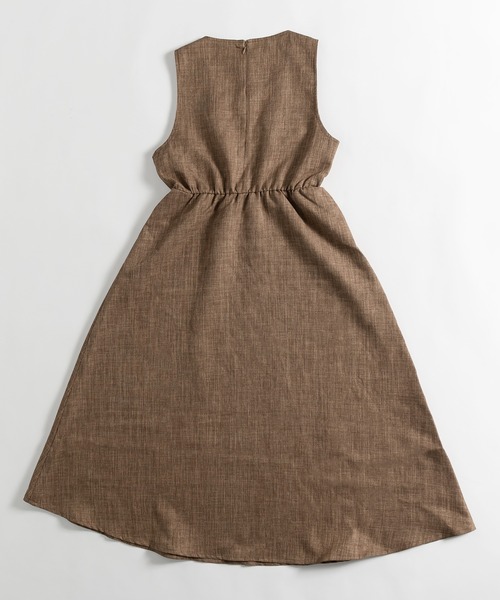MUHET（ミュエータ）の「リラックスノースリーブワンピース（ワンピース・レディース・ブラウン/ライトグリーン・SMALL/MEDIUM）」の4枚目の写真
