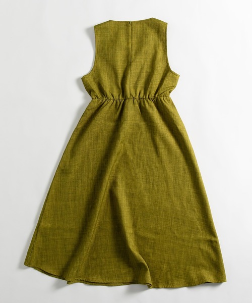 MUHET（ミュエータ）の「リラックスノースリーブワンピース（ワンピース・レディース・ブラウン/ライトグリーン・SMALL/MEDIUM）」の13枚目の写真