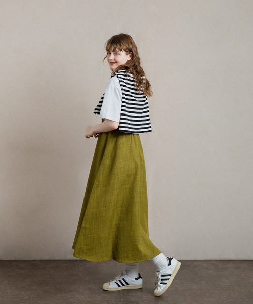 MUHET（ミュエータ）の「リラックスノースリーブワンピース（ワンピース・レディース・ブラウン/ライトグリーン・SMALL/MEDIUM）」の20枚目の写真