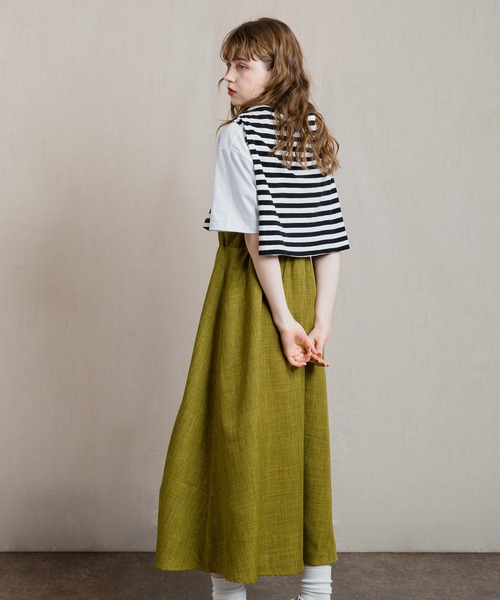 MUHET（ミュエータ）の「リラックスノースリーブワンピース（ワンピース・レディース・ブラウン/ライトグリーン・SMALL/MEDIUM）」の17枚目の写真