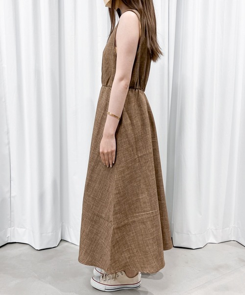 MUHET（ミュエータ）の「リラックスノースリーブワンピース（ワンピース・レディース・ブラウン/ライトグリーン・SMALL/MEDIUM）」の22枚目の写真