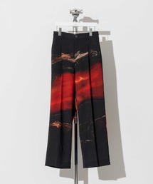 《ユニセックスアイテム》【COLLABORATION ITEM】ideas and PAINTING/アイデアズアンドペインティング アブストラクト1タックワイドパンツ【MAISON SPECIAL/メゾンスペシャル】