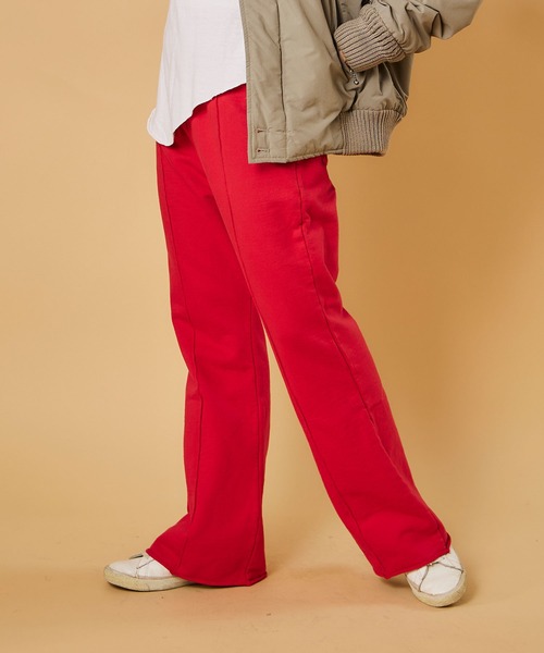 WALLA WALLA SPORT（ワラワラスポーツ）の「CENTER PLEATS SWEAT PANT/センタープリーツ パンツ（その他パンツ・レディース・チャコールグレー/ブラック/ピンク/オレンジ/グリーン/ナチュラル/ブルー系その他/レッド/ミント・MEDIUM）」の8枚目の写真