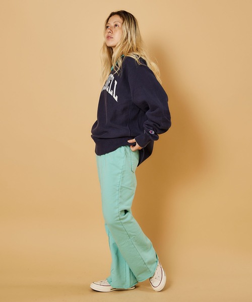 WALLA WALLA SPORT（ワラワラスポーツ）の「CENTER PLEATS SWEAT PANT/センタープリーツ パンツ（その他パンツ・レディース・チャコールグレー/ブラック/ピンク/オレンジ/グリーン/ナチュラル/ブルー系その他/レッド/ミント・MEDIUM）」の19枚目の写真