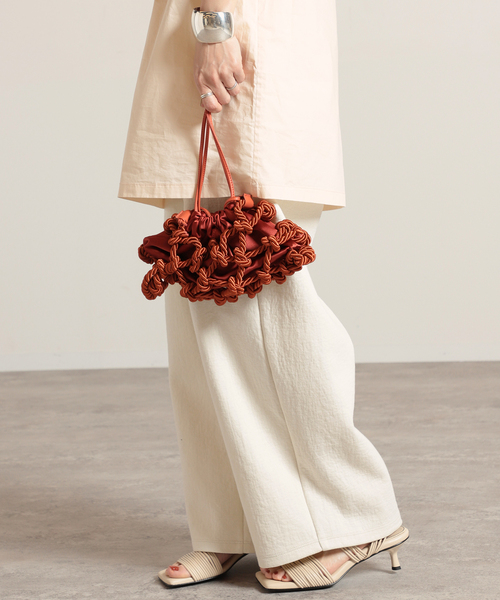 VERMEIL par iena（ヴェルメイユパーイエナ）の「【STUDIO AMELIA/スタジオアメリア】 Mini Fishnet Bag（ショルダーバッグ・レディース・ブラック/キャメル・FREE）」の19枚目の写真
