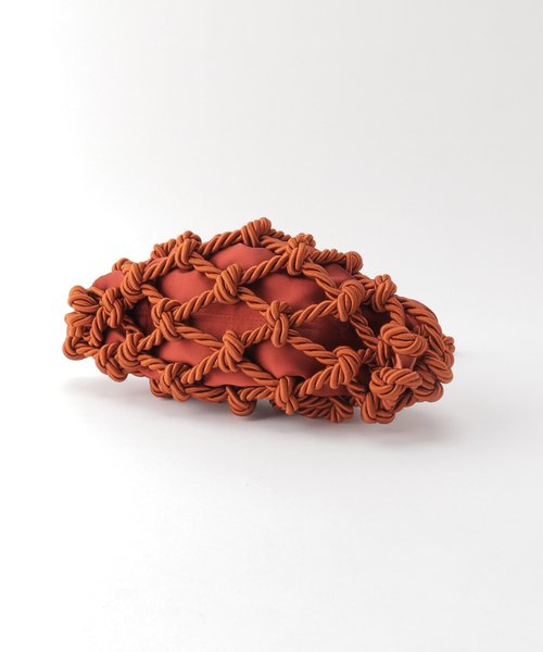 VERMEIL par iena（ヴェルメイユパーイエナ）の「【STUDIO AMELIA/スタジオアメリア】 Mini Fishnet Bag（ショルダーバッグ・レディース・ブラック/キャメル・FREE）」の6枚目の写真