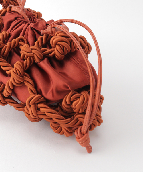 VERMEIL par iena（ヴェルメイユパーイエナ）の「【STUDIO AMELIA/スタジオアメリア】 Mini Fishnet Bag（ショルダーバッグ・レディース・ブラック/キャメル・FREE）」の9枚目の写真