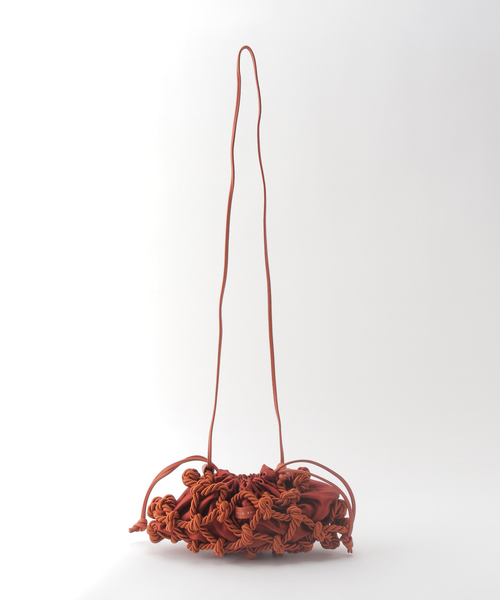 VERMEIL par iena（ヴェルメイユパーイエナ）の「【STUDIO AMELIA/スタジオアメリア】 Mini Fishnet Bag（ショルダーバッグ・レディース・ブラック/キャメル・FREE）」の10枚目の写真
