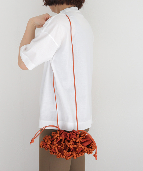 VERMEIL par iena（ヴェルメイユパーイエナ）の「【STUDIO AMELIA/スタジオアメリア】 Mini Fishnet Bag（ショルダーバッグ・レディース・ブラック/キャメル・FREE）」の15枚目の写真