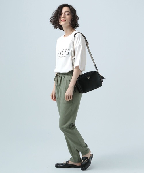 BAYFLOW（ベイフロー）の「グラインダープリントＴ（Tシャツ/カットソー・レディース・ホワイト/キャメル/チャコール・FREE）」の19枚目の写真