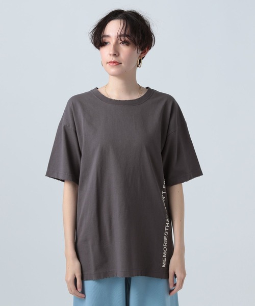 BAYFLOW（ベイフロー）の「グラインダープリントＴ（Tシャツ/カットソー・レディース・ホワイト/キャメル/チャコール・FREE）」の8枚目の写真