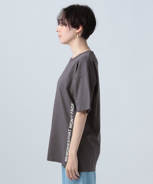 BAYFLOW（ベイフロー）の「グラインダープリントＴ（Tシャツ/カットソー・レディース・ホワイト/キャメル/チャコール・FREE）」の14枚目の写真