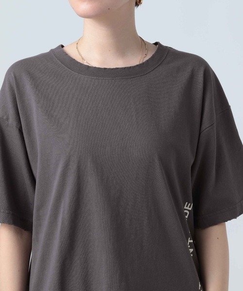 BAYFLOW（ベイフロー）の「グラインダープリントＴ（Tシャツ/カットソー・レディース・ホワイト/キャメル/チャコール・FREE）」の15枚目の写真