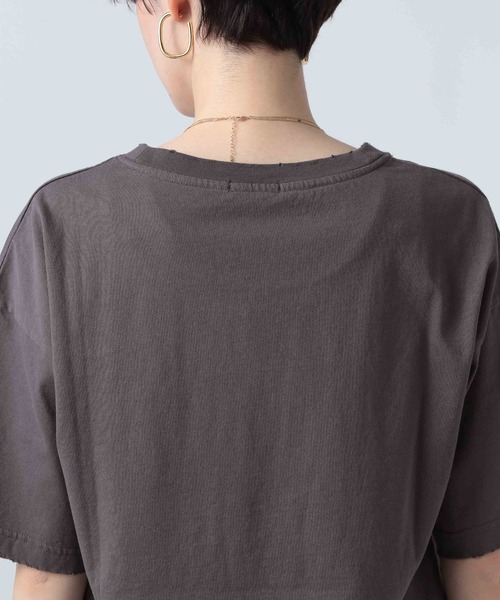 BAYFLOW（ベイフロー）の「グラインダープリントＴ（Tシャツ/カットソー・レディース・ホワイト/キャメル/チャコール・FREE）」の22枚目の写真