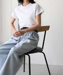 CANAL JEAN | El mar(エルマール) 無地コンパクト半袖Tシャツ(Tシャツ/カットソー)