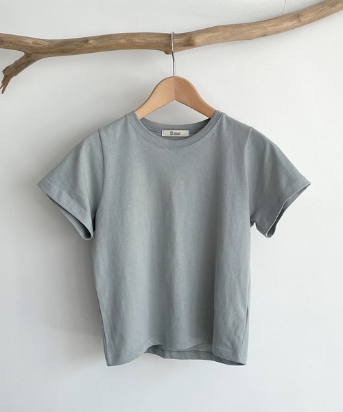 CANAL JEAN（キャナルジーン）の「El mar(エルマール) 無地コンパクト半袖Tシャツ（Tシャツ/カットソー・レディース・ホワイト/ブラック/カーキ・ONE SIZE）」の10枚目の写真