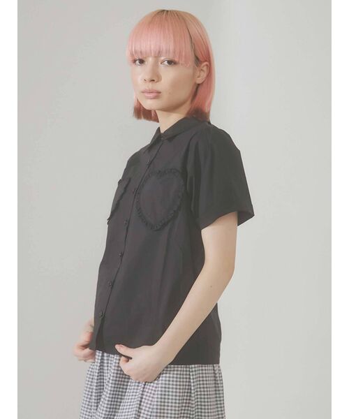 merry jenny(メリージェニー)の「ハートポケットシャツ(シャツ/ブラウス・レディース・ブラック/オフホワイト/ピンク・FREE)」の20枚目の写真