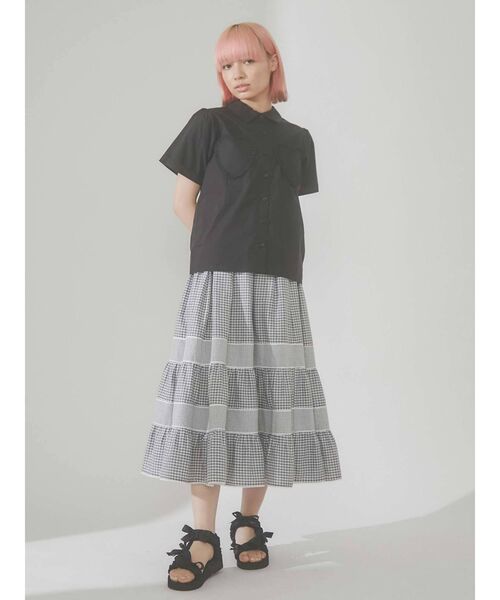 merry jenny(メリージェニー)の「ハートポケットシャツ(シャツ/ブラウス・レディース・ブラック/オフホワイト/ピンク・FREE)」の5枚目の写真