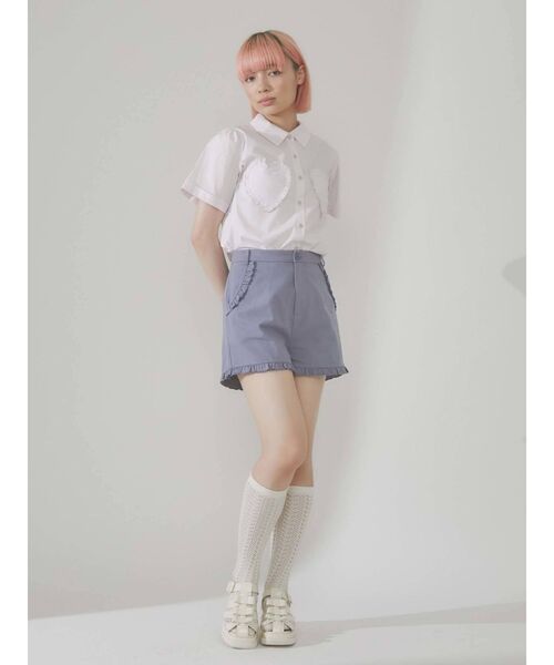 merry jenny(メリージェニー)の「ハートポケットシャツ(シャツ/ブラウス・レディース・ブラック/オフホワイト/ピンク・FREE)」の8枚目の写真