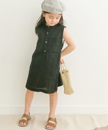FORK&SPOON | 『親子リンク』FORK&SPOON　ノースリーブシャツワンピース(KIDS)(ワンピース)